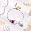 Glass Seed Beads Link Bracelets BJEW-MZ00152-03-1
