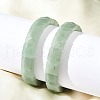 Sqaure Natural Green Aventurine Beads Stretch Bracelets for Women Men BJEW-C097-06O-3