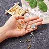Brass Clip on Earring Converter KK-TA0007-43-5