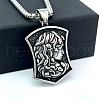 Mythical Greek Stainless Steel Medusa Gothic Pendant Necklaces for Men and Women Fashion Jewelry KQ4784-1