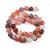 Natural Red Botswana Agate Beads Strands G-NH0021-A30-02-3