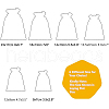 Burlap Packing Pouches Drawstring Bags ABAG-BC0001-02-6