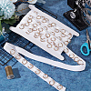 Olycraft 5 Yards Cotton Sewing Tape with Metal Ring DIY-OC0012-98-5