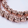Electroplate Non-magnetic Synthetic Hematite Beads Strands G-K250-01A-3