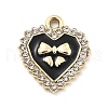 Alloy Rhinestone Pendants FIND-U026-14G-1