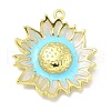 Rack Plating Brass Enamel Pendants KK-L224-047G-2