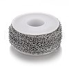 Tarnish Resistant 304 Stainless Steel Cable Chains CHS-A006-02B-P-3