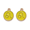 Alloy Enamel Pendants ENAM-S124-01B-14G-1