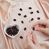 FIBLOOM 60Pcs Wood Stud Earrings Finding EJEW-FI0003-33C-5