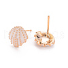 Brass Earring Findings KK-T062-221A-NF-2