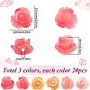 SUNNYCLUE 60Pcs 3 Colors Synthetic Coral Beads CORA-SC0001-04-2