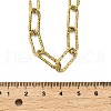 304 Stainless Steel Textured Paperclip Chain Necklaces for Women Men NJEW-Q028-08G-3