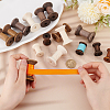   24Pcs 6 Styles Wooden Empty Spools for Wire TOOL-PH0001-82-3
