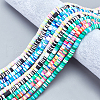 Handmade Polymer Clay Beads Strands CLAY-CA0001-03-5