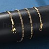 304 Stainless Steel Lumachina Chain Necklaces X-NJEW-F248-17A-G-4
