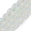Electroplate Imitation Jade Glass Beads Strands EGLA-N013-J6mm-D02-1