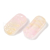 Spray Painted Transparent Glass Connector Charms X1-GLAA-H035-06B-2