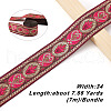 Ethnic Style Embroidery Polyester Ribbons SK-TAC0001-01-11