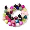 Natural Quartz Dyed Beads Strands G-U023-A02-06-3