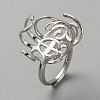 Adjustable Brass Ring Components KK-WH0031-84P-1