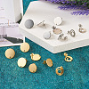32Pcs 8 Styles 201 Stainless Steel Stud Earring Findings STAS-TA0001-93-5