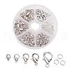 1 Box Zinc Alloy Lobster Claw Clasps and Iron Jump Rings Jewelry Findings PALLOY-X0004-B-1