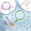 SUPERFINDINGS 1800Pcs 12 Style Opaque and Transparent Acrylic Linking Rings MACR-FH0001-07-2