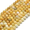 Natural Topaz Jade Beads Strands G-P573-B15-01-2