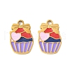 304 Stainless Steel Enamel Charms STAS-R168-01A-G-1