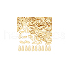 BENECREAT 300Pcs Brass Chain Tabs FIND-BC0013-88-7