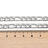 Non-Tarnish Fashionable 304 Stainless Steel Figaro Chain Necklaces for Men X-STAS-A028-N017P-2