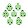 Spray Painted Alloy Charms PALLOY-T075-121A-RS-1