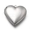 316 Stainless Steel Locket Pendants X-STAS-P268-07P-2