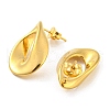 Ion Plating(IP) 304 Stainless Steel Stud Earring EJEW-C068-02G-2