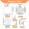 Unicraftale DIY Blank Dome Earring Making Kit DIY-UN0004-80-4