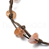 5Pcs 5 Style Natural & Synthetic Mixed Gemstone Chips Braided Bead Bracelets Set BJEW-TA00348-3