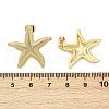 Brass Stud Earrings EJEW-R032-06G-5