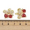 Brass Micro Pave Cubic Zirconia Pendants KK-H072-05G-3