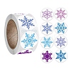 8 Patterns Christmas Round Dot Paper Stickers WINT-PW0001-015A-1