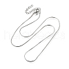0.9MM 304 Stainless Steel Snake Chain Necklaces for Women Men STAS-V011-04A-P-4