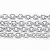 Tarnish Resistant 304 Stainless Steel Cable Chains CHS-H009-25P-A-1