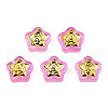 Transparent Spray Painted Glass Beads LAMP-N032-02-A04-2