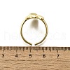 Brass Cuff Rings for Women RJEW-G347-16G-5