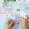 CHGCRAFT 8Pcs 8 Styles Drip Stamp Seal Stickers DIY-CA0006-89-3