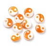 Printed Natural Freshwater Shell Beads SHEL-R129-07A-05-1