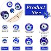 120Pcs 4 Style Handmade Lampwork Beads LAMP-NB0001-68-2