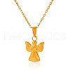 Stainless Steel Angel Pendant Necklaces for Women ZT5384-2-2