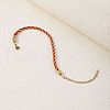 Twisted Nylon Cord Bracelets for Women BJEW-V007-01G-05-1