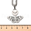 Hollow Butterfly 304 Stainless Steel Pendant Necklaces for Women NJEW-M105-08P-3