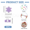DICOSMETIC 200Pcs Opaque Acrylic Beads SACR-DC0001-15-2